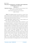 Pedagogical positions of a teacher in the environment of professional education
