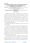 Requirements for educational and speech situations in teaching foreign language communication