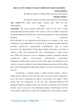 Regulating foreign trade through tariff methods