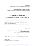 Основные изменения, с 1января 2021 года, по ставкам УСН