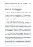 Experimental determination of the gas consumption sent to the device for wet dusting in the humid mode