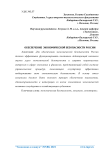 Обеспечение экономической безопасности России