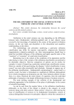 The relationship of the social sciences to the thematic and natural sciences