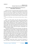 Basic aspects of the problems of existence in philosophy and science