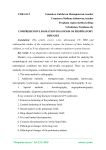 Comprehensive radiation diagnosis of respiratory diseases