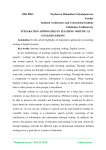 Integration approaches in teaching writing at English lessons
