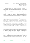 Approaches and methods of teaching English