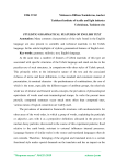 Stylistic-grammatical features of English text