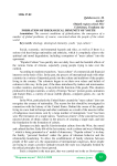 Formation of ideological immunity of youth
