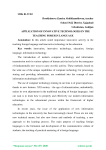 Application of innovative technologies in the teaching foreign language