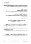 Assessment of mathematical literacy in elementary school