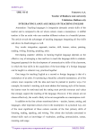 Integrating language skills in teaching English