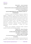 Анализ эффективности собственного капитала предприятия