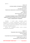 Основные принципы реконструкции территории университетского городка ВГЛТУ им. Г.Ф.Морозова в рамках ландшафтного урбанизма