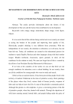 Development and modernization of the science of fine arts