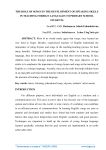 The role of songs in the development of speaking skills in teaching foreign languages to primary school students