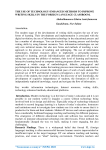 The use of technology-enhanced methods to improve writing skills in the foreign language classroom