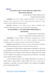 Analysis of the cutting process (vibrations) processing process