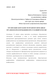 Организация деятельности правоохранительных органов по предупреждению преступлений в России