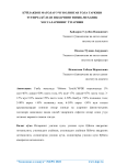 Кўйлакбоп матолар учун олинган тола таркиби турлича бўлган ипларнинг физик-механик хоссаларининг ўзгариши