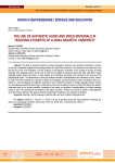 The use of authentic audio and video materials in teaching students of a non-linguistic university