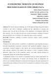 Econometric modeling of business processes based on time series data