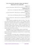Fuel consumption assessment model for vehicle operation in city conditions