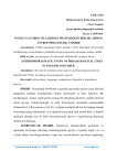 Ingliz va o‘zbek tillaridagi frazeologik birliklarning antropopragmatik tadqiqi