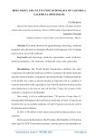 Bioecology and cultivation technology of calendula (Calendula officinalis)