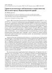 Орнитологические наблюдения в окрестностях Железногорска (Красноярский край)