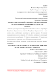 Анализ существующей туристической деятельности на территории Республики Каракалпакстан