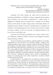 Modern cost accounting methodologies and their application in inventory valuation