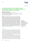 The operationalization of green tourism in Uzbekistan strategic frameworks and case studies from Nuratau and Zaamin