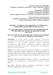 ўшимча тармолар фаолиятни йўлга ўйишдаги ташкилий ва итисодий муносабатлар