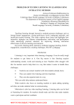 Problems of teching listening to learners using interactive methods