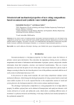 Structural and mechanical properties of new sizing compositions based on natural and synthetic water-soluble polymers