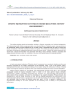 Sports-recreation activities in higher education: history and modernity