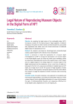 Legal Nature of Reproducing Museum Objects in the Digital Form of NFT