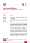 Digital Trends of Criminology and Criminal Justice of the 21st Century