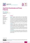 Algorithmic Discrimination and Privacy Protection