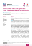 Terrorist crimes in the era of digitalization: forms of activity and measures for counteraction
