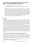 The protection of the defendant's rights in criminal trial by default - from the perspective of due process