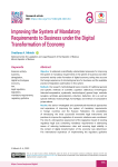 Improving the System of Mandatory Requirements to Business under the Digital Transformation of Economy