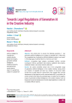 Towards Legal Regulations of Generative AI in the Creative Industry