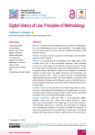 Digital History of Law: Principles of Methodology