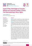 Impact of New Technologies on Economic Behavior and Consumer Freedom of Choice: from Neuromarketing to Neuro-Rights