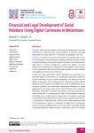 Financial and Legal Development of Social Relations Using Digital Currencies in Metaverses