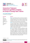 Demarcation of Cyberspace:  Political and Legal Effects of Applying  the Concept of Sovereign States’ Interests