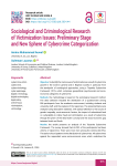 Sociological and Criminological Research of Victimization Issues: Preliminary Stage and New Sphere of Cybercrime Categorization