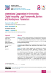 International Cooperation in Overcoming Digital Inequality: Legal Frameworks, Barriers and Development Parameters
